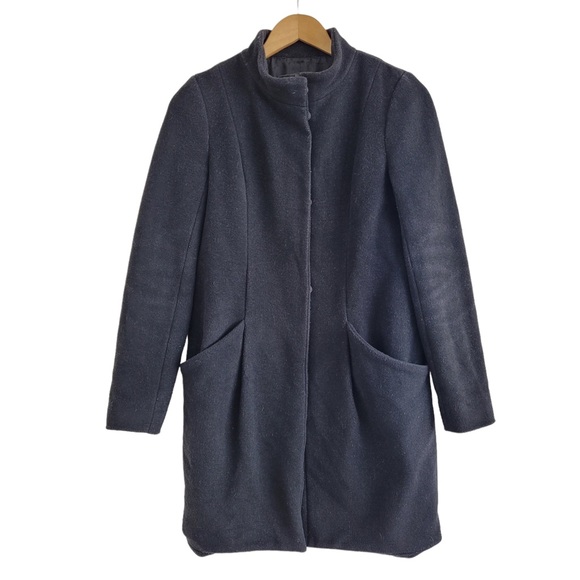 Aritzia Wilfred Cocoon coat black XS wool cashmere - Picture 2 of 8